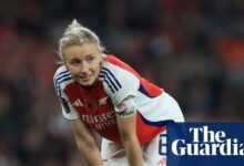 Leah Williamson a la temporada de WSL de la señorita Arsenal debido a una lesión en la rodilla | Mujeres del Arsenal