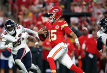 Patrick Mahomes jugó tres unidades en la final de las elecciones para los Chiefs