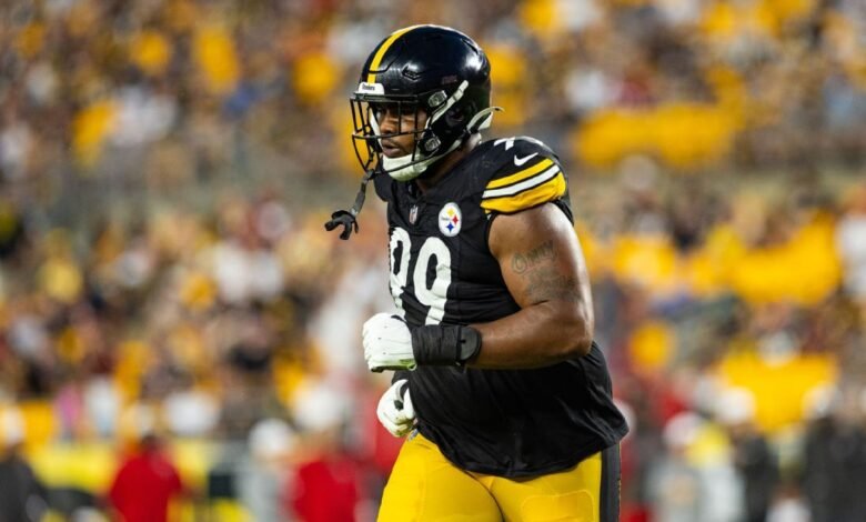 Al principio, Derrick Harmon de Stealeer pensó que la lesión en la rodilla era grave. Al principio, Derrick Harmon de Stealeer pensó que la lesión en la rodilla era grave.