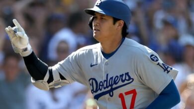 Shohei Ohtani se lanzó en casa 45 como los Dodgers Top Padres
