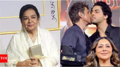 El hijo de Farida Jalal Shah Rukh Khan, Arya Khan, ha bendecido el ba *** de Bollywood antes del debut con DS: ‘bahot saree duin anke lai’. Noticias de la película hindi