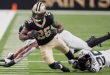 Saints lanzó veteranos RB Cam Akers en los cortes iniciales