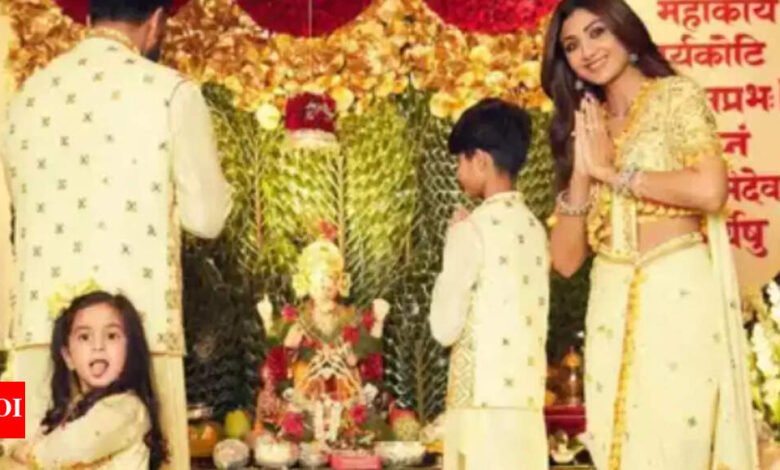 Ganesh IV: Cuando Samisha, la hija de Shilpa Sethi, ganó el corazón de Ganapati Puja. Noticias de la película hindi