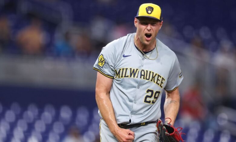 Los cerveceros del primer lugar pusieron al All-Star más cerca de Trevor Megill en IL de 15 días Los cerveceros del primer lugar pusieron al All-Star más cerca de Trevor Megill en IL de 15 días