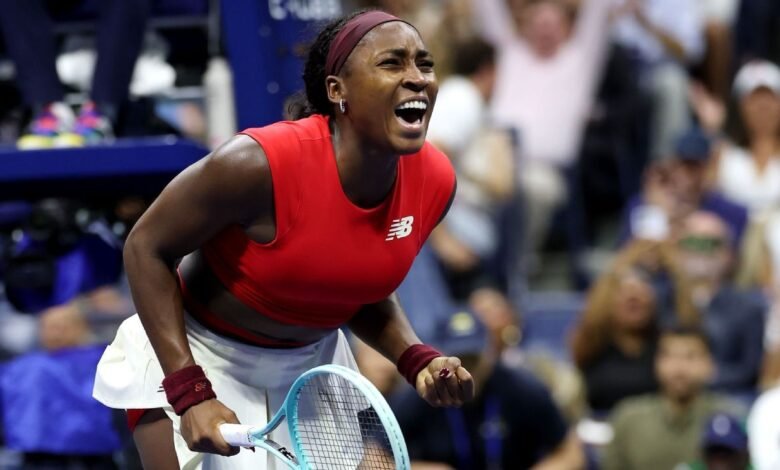 Coco Gounds lucha contra las lágrimas, 8 fallas dobles para ganar en US Open Coco Gounds lucha contra las lágrimas, 8 fallas dobles para ganar en US Open