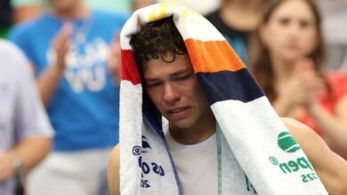 El retirado Ben Shelton fue herido por el partido abierto; Frances Tiafoe derrotó