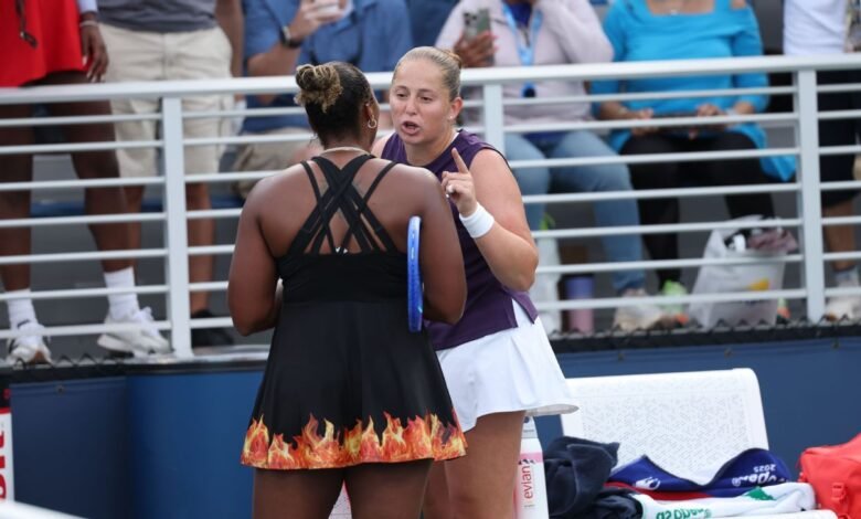 Jelena Ostpenko, Perdón por las palabras utilizadas con Taylor Townsend. Jelena Ostpenko, Perdón por las palabras utilizadas con Taylor Townsend.