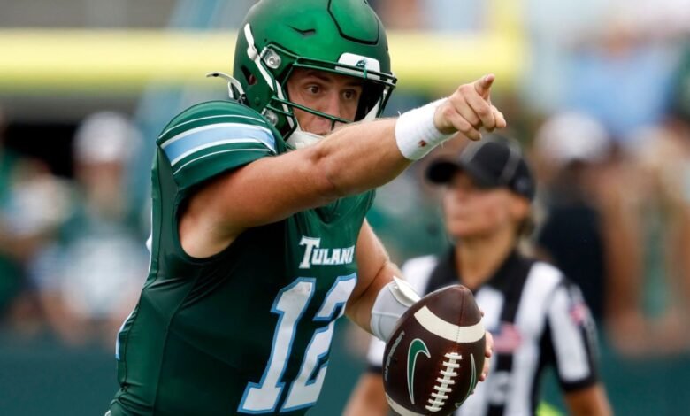 BYU QB Jake Retzlaff le dio a Tulane en la victoria BYU QB Jake Retzlaff le dio a Tulane en la victoria
