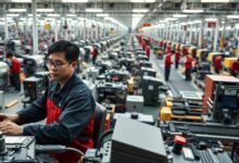 Los contratos de producción de fábrica de China para el quinto mes: PMI a 49.4 en agosto; Las conversaciones comerciales con nosotros se arrastran