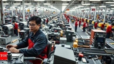Los contratos de producción de fábrica de China para el quinto mes: PMI a 49.4 en agosto; Las conversaciones comerciales con nosotros se arrastran