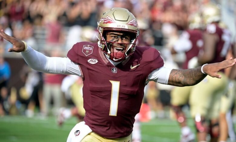 Tommy Castellanos le va bien en JAB cuando FSU está aturdido de Alabama Tommy Castellanos le va bien en JAB cuando FSU está aturdido de Alabama