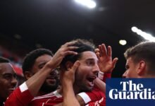 Dominik Szoboszlai Strike Strike Fregad Arsenal y envía a la parte superior del Liverpool | Liga Premier