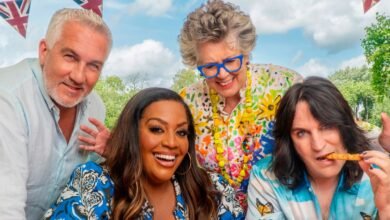 Bake Off -Off Allison Hammond Gifts Paul Hollywood Noel Fielding