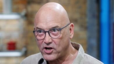 Greg Wallace reaccionó muy directamente preguntando si tenía un pantalón para el ventilador