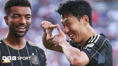 El hijo Heung-Min y Thomas Muller anotaron el primer fútbol de grandes ligas.