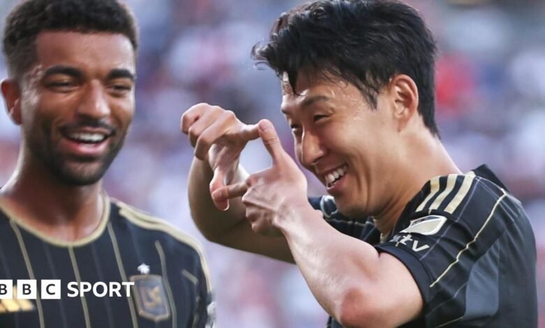 El hijo Heung-Min y Thomas Muller anotaron el primer fútbol de grandes ligas. El hijo Heung-Min y Thomas Muller anotaron el primer fútbol de grandes ligas.