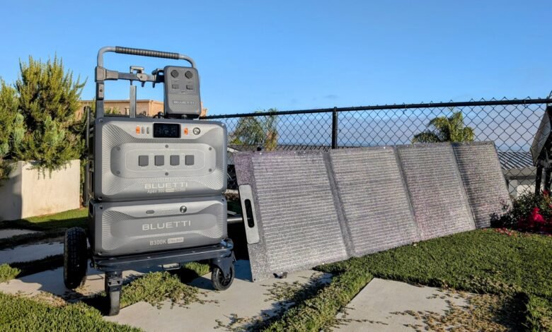 Estación de energía portátil, Bluetti Apex 300 y B300K – Prueba CleanTechnica