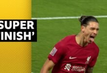 ‘¡Qué fin!’ El objetivo de la Copa FA de Núñez para Liverpool contra Wolves