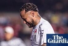 Neymar se fue lloroso después de una pérdida de 6-0 que conduce al despido del entrenador de Santos | Santos