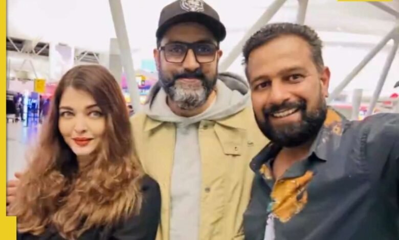 Abhishek Bachchan, Ish Shawaria Rai mira todas las sonrisas, videos virales mientras se posan en videos invisibles de sus vacaciones