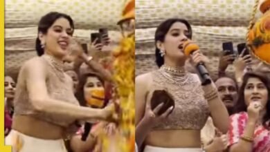 Janahvi Kapoor Mems chispas después de cantar ‘Bharat Mata Ki Joy’ en Dahi Handi; Tals dice que es Janmashtamti, no el Día de la Independencia: ver