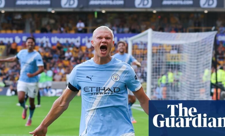 Manchester City Wolf revolviendo con Haaland Double y Lanzamiento de objetivos | Liga Premier Manchester City Wolf revolviendo con Haaland Double y Lanzamiento de objetivos | Liga Premier