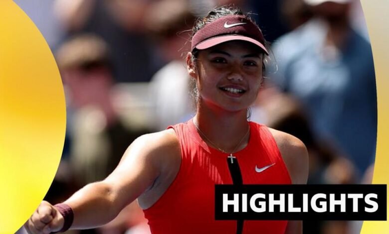 Raducanu gana la primera victoria en US Open desde el título de 2021 Raducanu gana la primera victoria en US Open desde el título de 2021