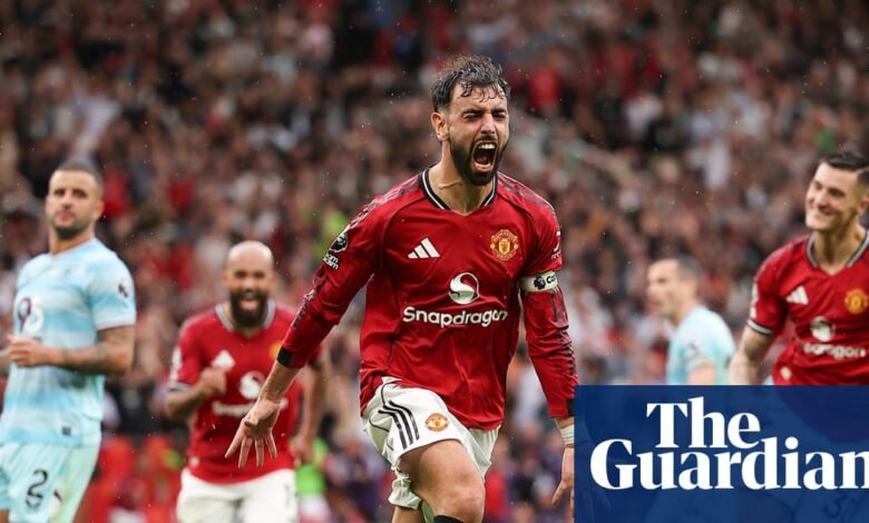 Manchester United apretó a Burnley con la penalización de Fernan des Premier League. Manchester United apretó a Burnley con la penalización de Fernan des Premier League.
