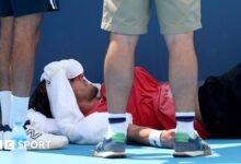 Cincinnati Abierto: Arthur Rinderknech se derrumba en la cancha en condiciones de calor