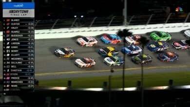 Últimas vueltas: Ryan Blaney al lado de Cole Custer para obtener una bandera a cuadros en Coke Zero Sugar 400 | NASCAR en Fox