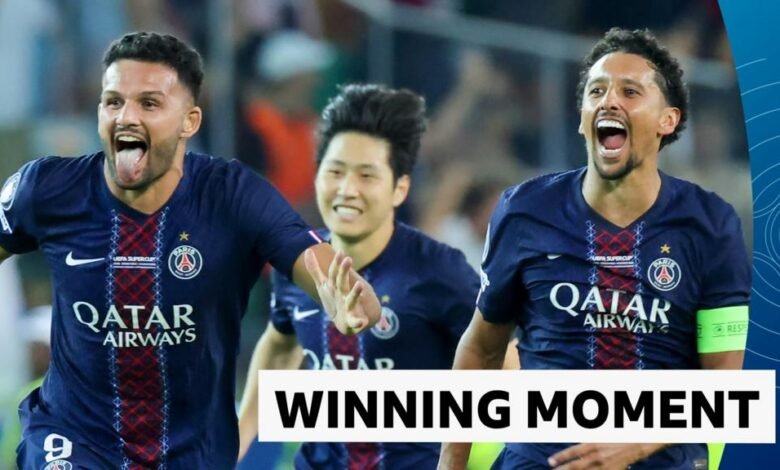 UEFA Supercopa 2025: Nuno Mendes rompió la casa de penalización para ganar el tiroteo de la Super Copa para el PSG