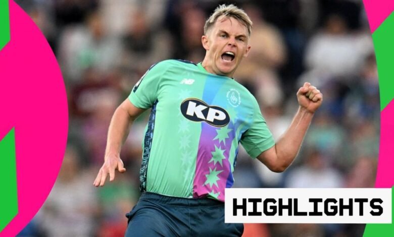 Cientos de aspectos más destacados: Sam Curran juega el papel Cientos de aspectos más destacados: Sam Curran juega el papel