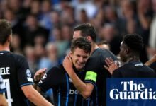 Club Brugge Pulverise Rangers de 10 hombres para acumular miseria en Russell Martin | Liga de Campeones