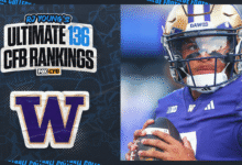 2025 Predicciones de fútbol de Washington: Huskies ocupó el puesto 49 en el último 136 de RJ Young.