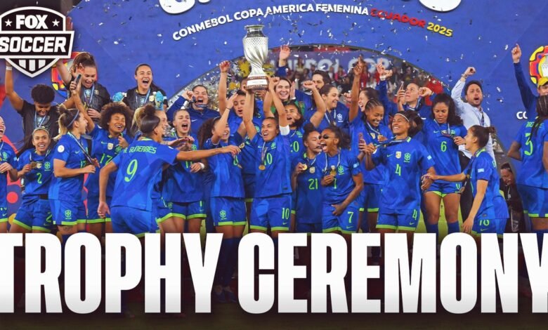 El premio completo de Brasil después de ganar Columbia en Copa América Femnina Finales | Fútbol