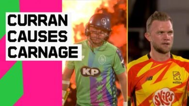 Curran v Cook: 32 veces anotando en la mayoría de las cinco bolas caras en cientos de historia