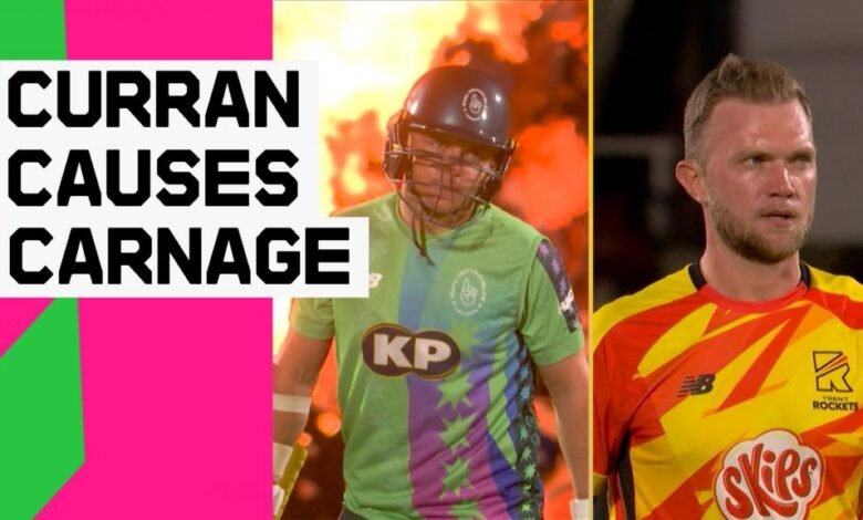 Curran v Cook: 32 veces anotando en la mayoría de las cinco bolas caras en cientos de historia Curran v Cook: 32 veces anotando en la mayoría de las cinco bolas caras en cientos de historia