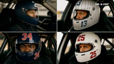 David Ortiz, Derek Jeter, Alex Rodríguez y Kevin Burkhardt Race en Bristol Motor Speedway