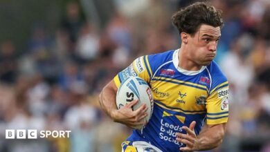 Super League: Leigh Leopards 14-22 Leeds Rhinos