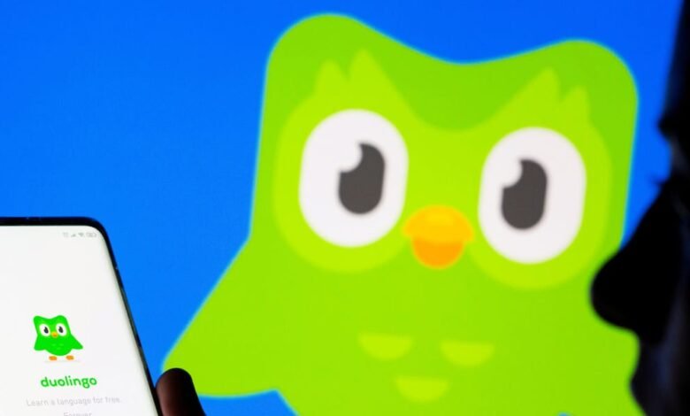 Las acciones de Duolingo se dispararon después de la sorpresa de los ingresos de AI en la ganancia del segundo trimestre.