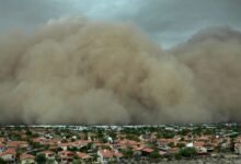 Phoenix, tormenta de polvo, docenas de vuelos, vuelos para desviarse