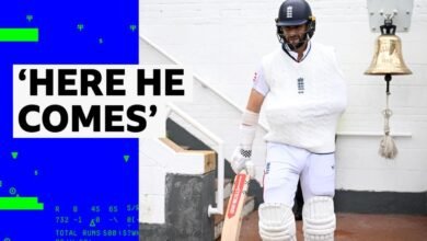 Sr. V India, Prueba del jueves: Woakes salió a batear una mano