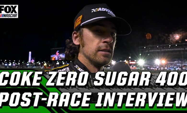 Entrevista posterior a la carrera: Ryan Blaney habla después de ganar en Daytona International Speedway | NASCAR en Fox