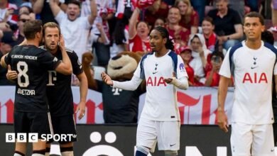 Harry Kane: El delantero del Bayern de Múnich y se perdió la penalización por Tottenham Hotspur