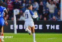 Rugby femenino en la Copa Mundial de 2025: French Thrash Brasil 84-5 para lograr los cuartos de final