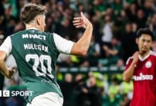 Hibernian 1-2 Legia Varsovia: Josh Mulligan Dibuja John McGinn en Hubs