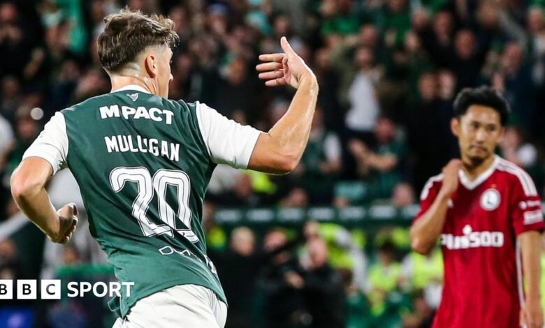 Hibernian 1-2 Legia Varsovia: Josh Mulligan Dibuja John McGinn en Hubs