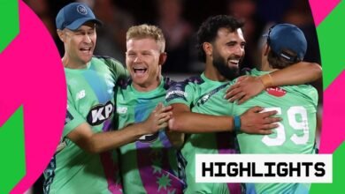Cientos de 2025 prominente: cohetes Oval Invincibles v Trent