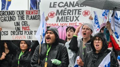 Air Canada suspende los planes para reiniciar vuelos después de la huelga, el sindicato de personal desafía la orden de regreso al trabajo