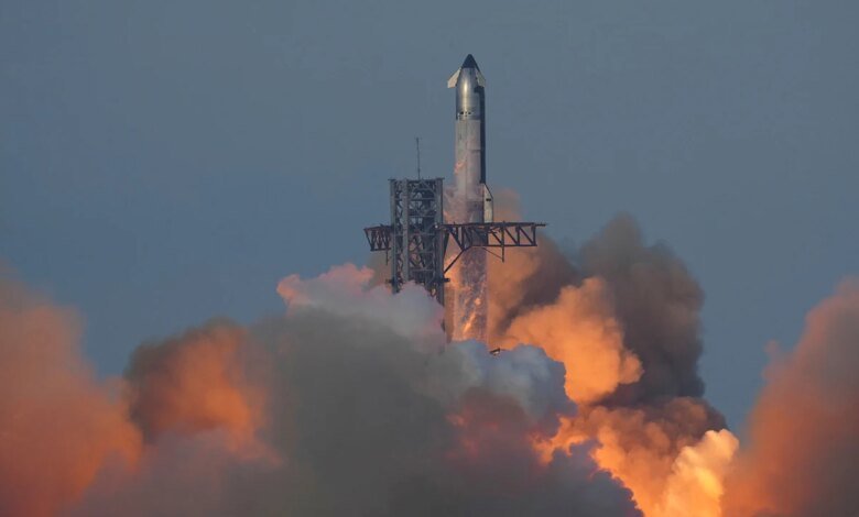 SpaceX tuvo éxito en la décima muestra de Starship, el cohete más grande del mundo. SpaceX tuvo éxito en la décima muestra de Starship, el cohete más grande del mundo.